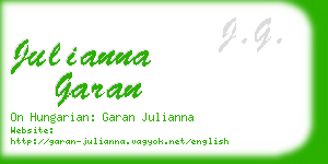 julianna garan business card